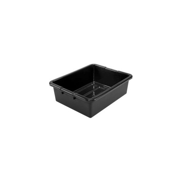GEC 153; NSF Plastic Bus Tub, 21-1/2L x 17-3/4W x 7H, Black, PK5